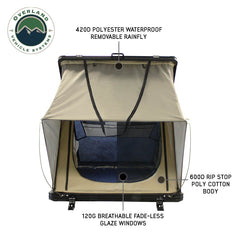 LD TMON Clamshell Aluminum Hard Shell Roof Top Tent Front
