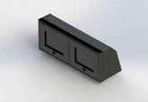 Van Wife Components 36" Upper Cabinet – Angled Powder Coated Aluminum Overland Van Cabinet