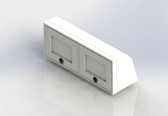 Van Wife Components 36" Upper Cabinet – Angled Powder Coated Aluminum Overland Van Cabinet