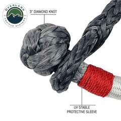 Soft Shackle 7/16" 41,000 lb. w/ Loop & Abrasive Sleeve 23" loop