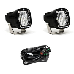 S1 Black LED Auxiliary Light Pod Pair - Universal