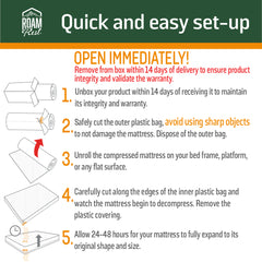 RoamRest Winnebago Sprinter Ekko Replacement Mattress (80” Length)