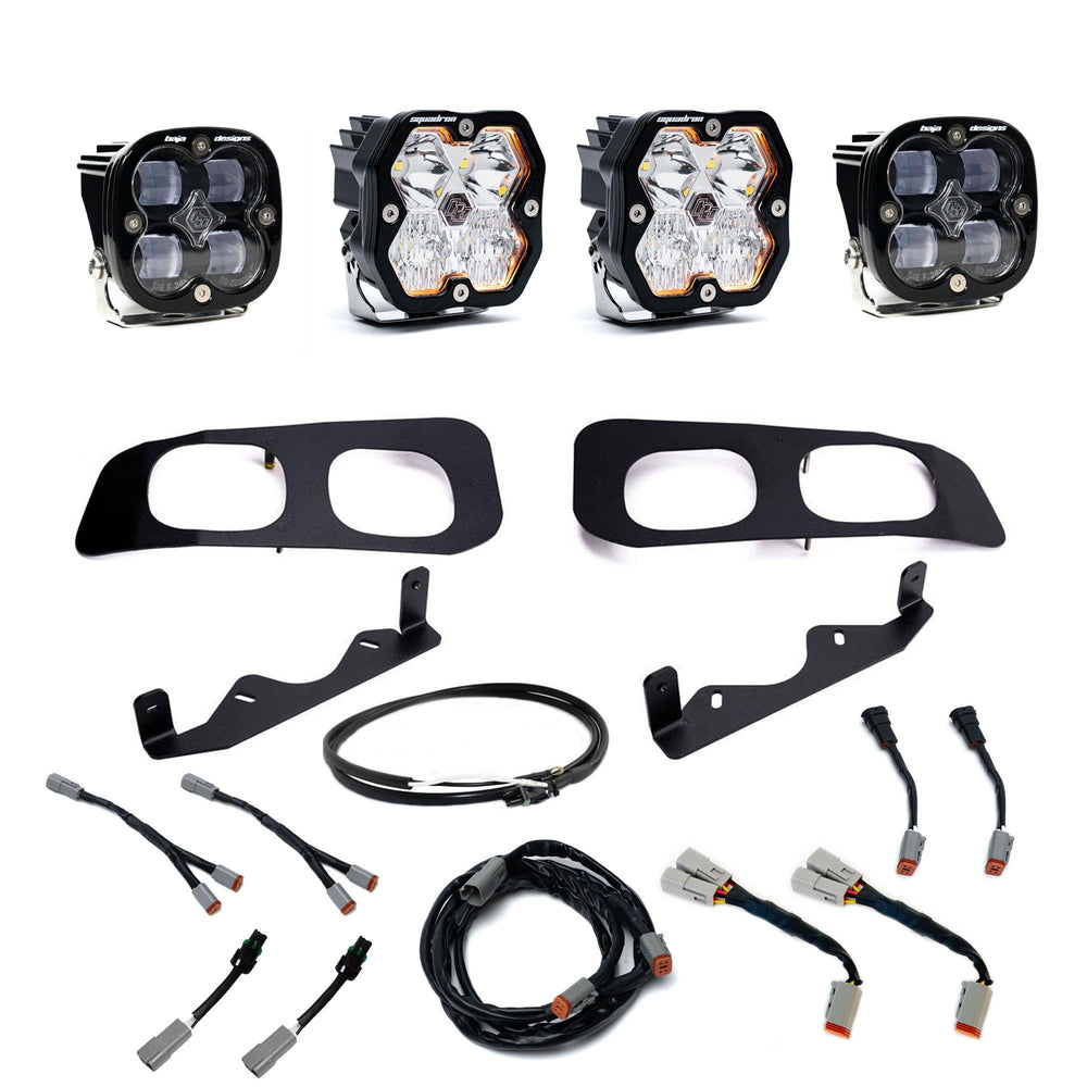 Squadron 2.0 Sport/Squadron Sae Dual Fog Pocket Light Kit Ford 2023-26 F-250/350 Super Duty Clear
