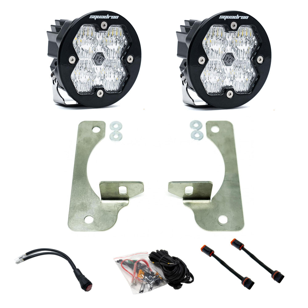 Squadron-R 2.0 Sport Fog Pocket Light Kit Jeep 2018-26 Wrangler JL 2020-26 Gladiator JT w/ Oe Rubicon Bumper