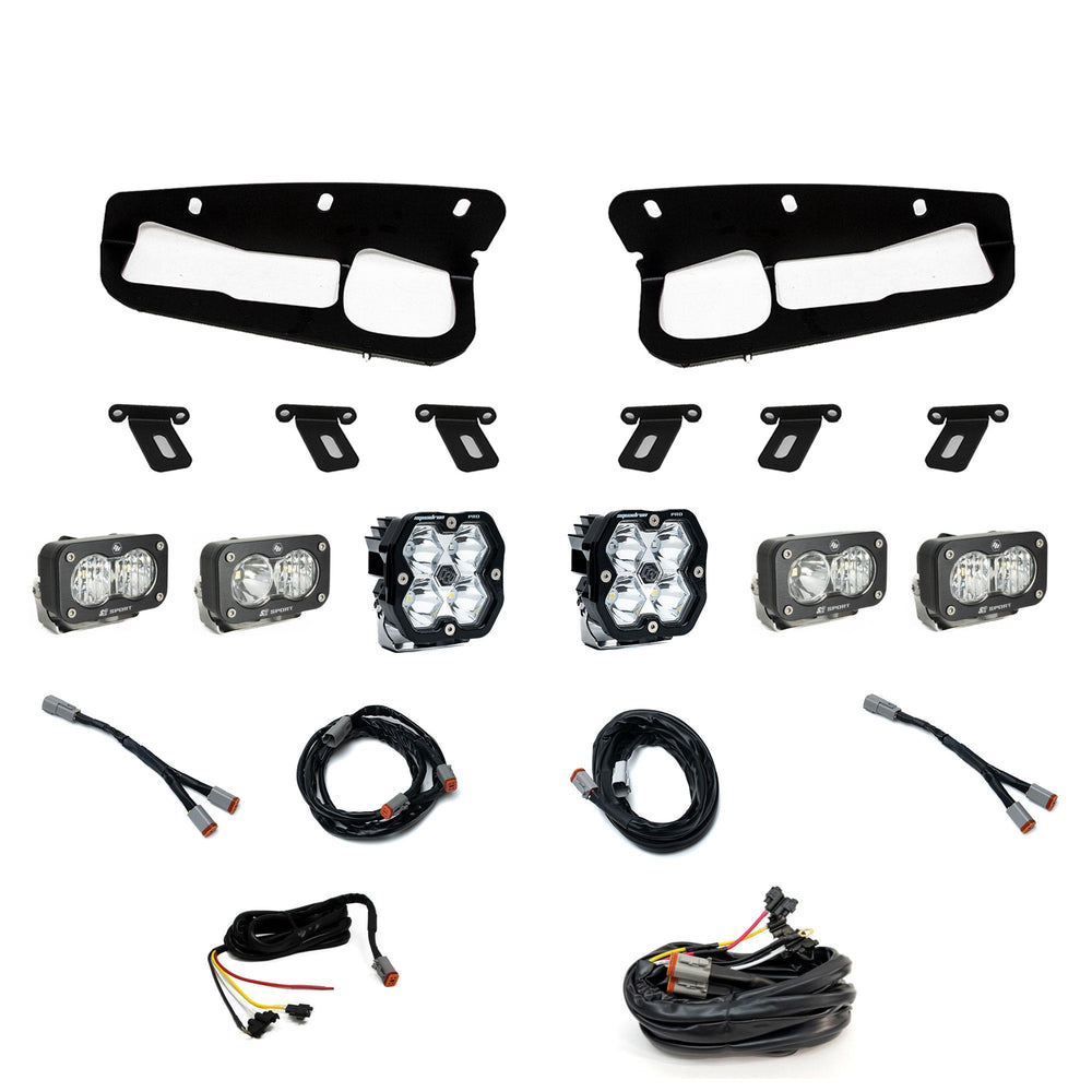 Squadron 2.0 Pro/Dual S2 Sport Fog Pocket Light Kit Ford 2021-27 Bronco 2022-24 Bronco Raptor w/ Steel Bumper