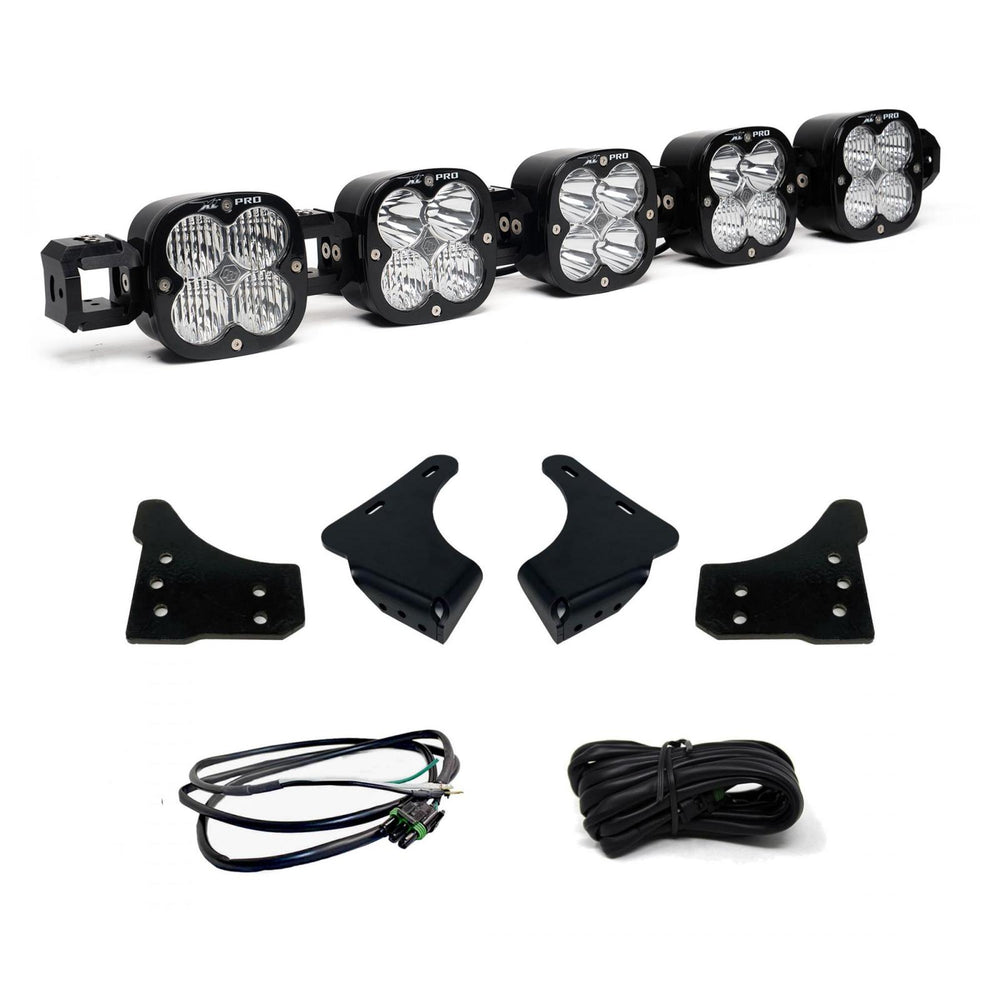 XL Pro Linkable Sport Bumper Light Kit 21-23 F-150 (Multi-Pattern Clear Upfitter Wiring)