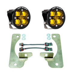 Jeep JL Fog Light Squadron-R 18-Pres Wrangler JL Rubicon Fog Pocket Kit Baja Designs
