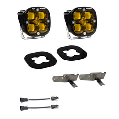 Ford Super Duty (11-16) Fog Pocket Kit SAE Amber