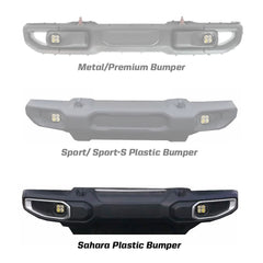 Jeep JL Fog Pocket Kit For 18-20 Wrangler JL Sahara Squadron SAE FPK