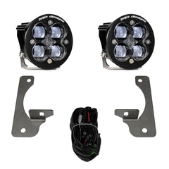 Jeep JK Squadron-R SAE Fog Pocket Light Kit Premium Bumper (Clear)-Jeep 2007-09 Wrangler JK