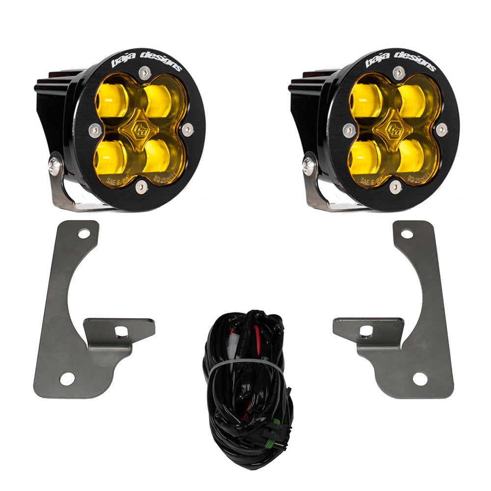 Jeep JK Squadron-R SAE Fog Pocket Light Kit Premium Bumper (Amber)-Jeep 2007-09 Wrangler JK