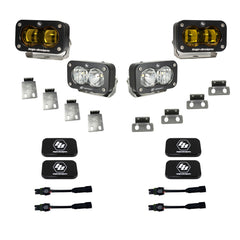 S2 SAE Amber/S2 Sport Fog Pocket Kit Fits 21-On Ford Raptor