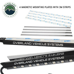 4 Pcs Universal LED Light Kit Magnet Strip Pieces