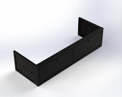 Van Wife Components 22" Wheel Well Cover – Powder Coated Aluminum Van Storage System