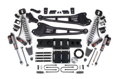 BDS 4 Inch Lift Kit FOX 2.5 Performance Elite Coilover Conversion for Ram 3500 Diesel 4WD (2013–2018)