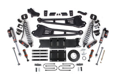BDS 4 Inch Lift Kit FOX 2.5 Performance Elite Coilover Conversion for Ram 3500 Diesel 4WD (2013–2018)