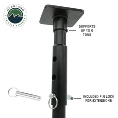 Off-Road Bottle Jack - 6 Ton - 15 Piece Kit with Organized Storage Bag 6 tons