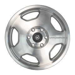 Van Compass CHUNK 17x8 Wheel – Polished Machined | 4200 lb Load Rated Alloy Wheel for Sprinter (2007–Up)