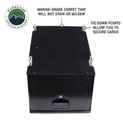 Cargo Box With Slide Out Drawer Size - Black Powder Coat Universal Top