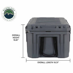 D.B.S. - Dark Grey 95 QT Dry Box With Drain and Bottle Opener