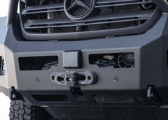 Roambuilt Mercedes Sprinter (ABA) Automatic Brake Assist bracket mounted in the bumper
