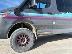 Dirt Dodger Door Spray Guards for Mercedes Sprinter 907 – Front Splash Protection (2019+)