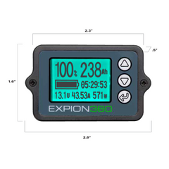 Expion360 BM350 Lithium Battery Monitor Kit with 500A Shunt – LiFePO4 Fuel Gauge