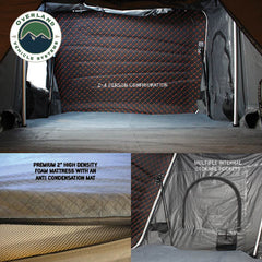 HD Bundu Hard Shell Roof Top Tent-Grey Body & Green Rainfly Inside