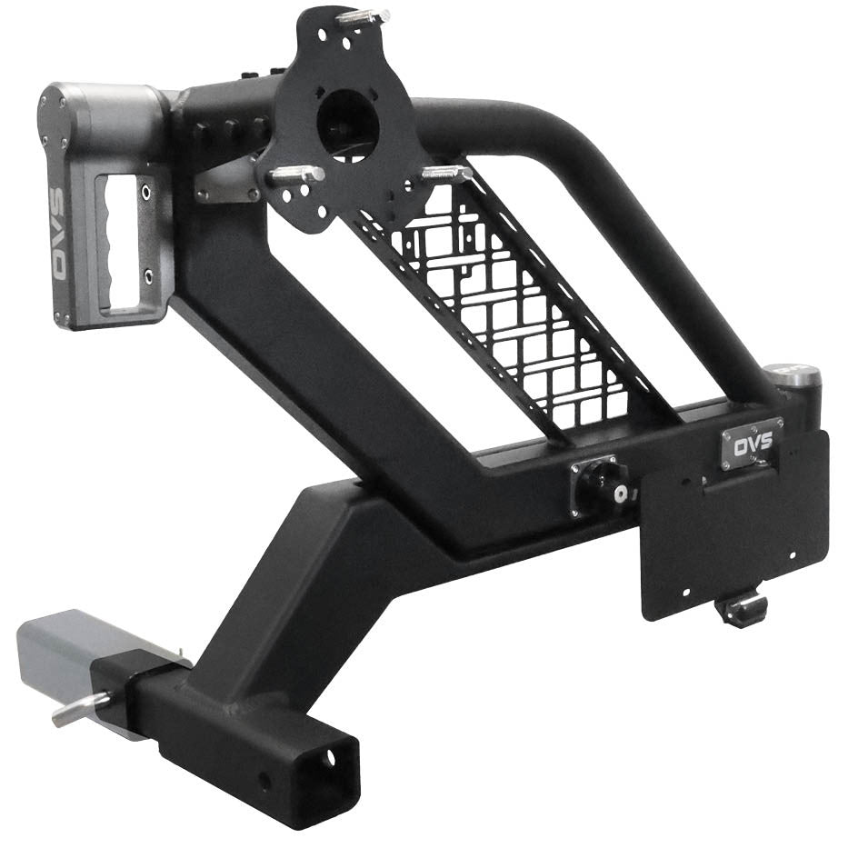 Pivot Off-Road Hitch Tire Carrier 3 Quarter