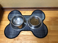 Bone-Shaped Dog Bowl Mat