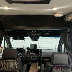 Van Wife Components 2019+ Sprinter Headliner Shelf – No Curtain Rod (Powder Coated Aluminum)