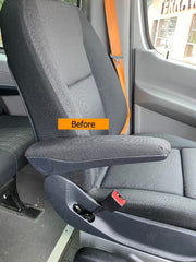 Mercedes Sprinter 907 Armrest Covers – Neoprene Protective Covers for Factory Seats (2019–2024+)