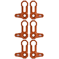 L-SHAPED ROOF LOCKS - JL/JT JEEP (Set of 6) ORANGE