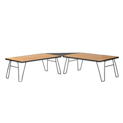 Kick It Collapsable Camp Table - Wood Base & Storage Bag