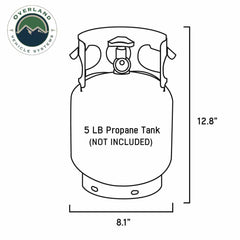 Propane Bag With Handle And Straps - #16 Waxed Canvas Dimensions