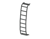 3D model rendering of the ROAMBUILT Straight Side Ladder for Mercedes Sprinter vans, shown uninstalled with mounting brackets and full-length view of ladder structure.