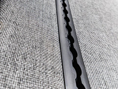 Close up view of Sprinter Flush Mount L-Track for camper vans