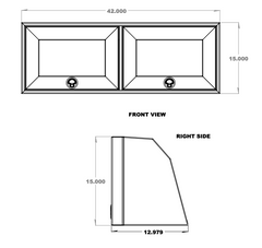 Van Wife Components 42" Upper Cabinet – Angled Powder Coated Aluminum Van Cabinet