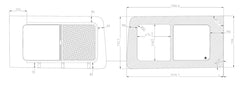 VWD Ford Transit Slider Window | 2015+ Med/High Roof | Driver Side Forward (TL201-SE)