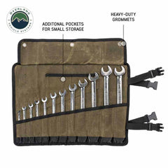 Wrench Tool Roll #16 Waxed Canvas Storage Bags