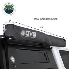 XD Nomadic 270 Degree Awning with Lights & Blackout – Black Body, Grey Trim & Black Travel Cover