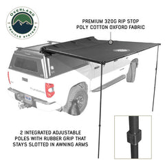 XD Nomadic Self-Deploying 90-Degree Awning with Lights & Black Out Fabric Universal poles