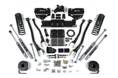 BDS 4 Inch 4-Link Lift Kit Ram 2500 Rear Air Ride Gas 4WD (2019–2024)