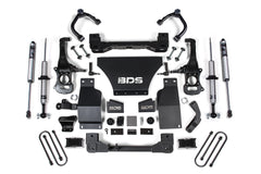 BDS 4 Inch Lift Kit Chevy Silverado 1500 & GMC Sierra 1500 4WD (2025-2026)