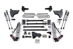 4 Inch Lift Kit w/ 4-Link | FOX 2.5 Performance Elite Coil-Over Conversion | Ford F250/F350 Super Duty (11-16) 4WD | Diesel - Leaf Springs