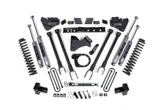 6 Inch Lift Kit | 4-Link Conversion | Ford F250/F350 Super Duty (17-19) 4WD | Diesel - 5 Inch Block with 2 Leaf Main / NX2 Nitro Series