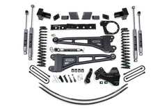 6 Inch Lift Kit w/ Radius Arm | Ford F250/F350 Super Duty (17-19) 4WD | Diesel - 5 Inch Block with 3 Leaf Main / FOX 2.0 Performance Series