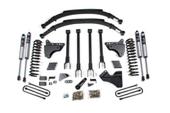 6 Inch Lift Kit w/ 4-Link | Ford F250/F350 Super Duty (11-16) 4WD | Diesel - Factory 3 Inch Rear Blocks / FOX 2.0 Performance Series