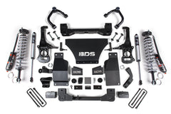 BDS 4 Inch Lift Kit with FOX 2.5 Performance Elite Coil-Over for 2019-2024 Chevy Silverado or GMC Sierra 1500 4WD Gas