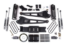 4 Inch Lift Kit w/ Radius Arm | 3 Inch Rear Block | Ram 3500 (19-24) 4WD | Diesel - With Factory Rear Overload Leaf / 6 Bolt / NX2 Nitro Series